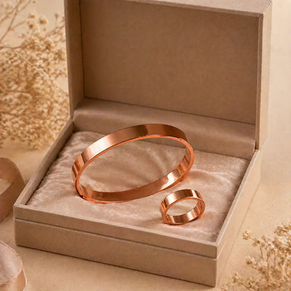 Bracelet en Cuivre Rouge – Idée Cadeau Parfaite