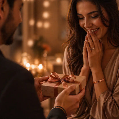 Bracelet en Cuivre Rouge – Idée Cadeau Parfaite